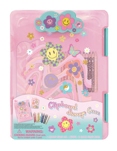 Groovy Flower Clipboard Storage Case