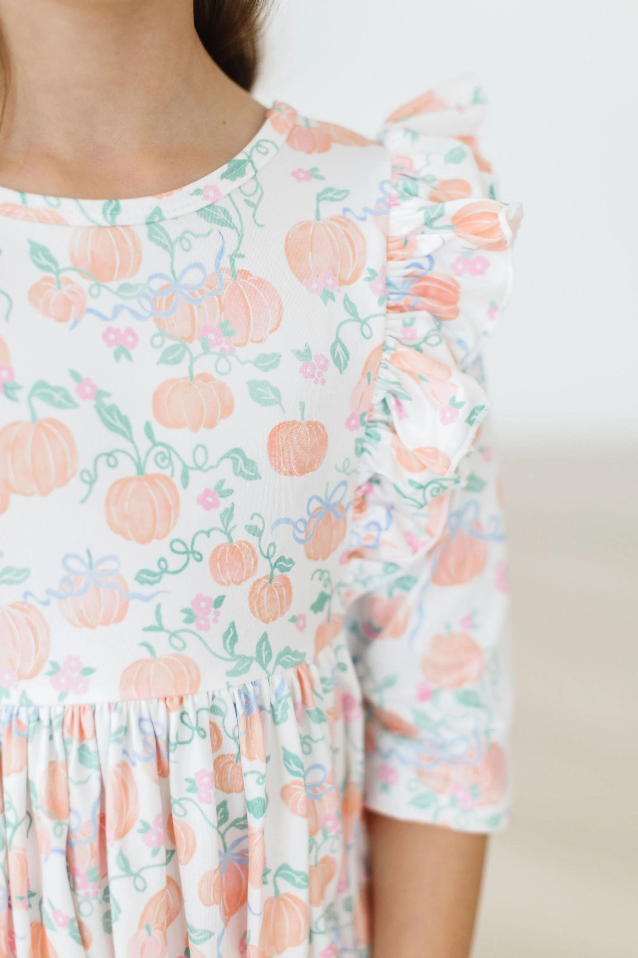 Pretty Pumpkins Ruffle Dress