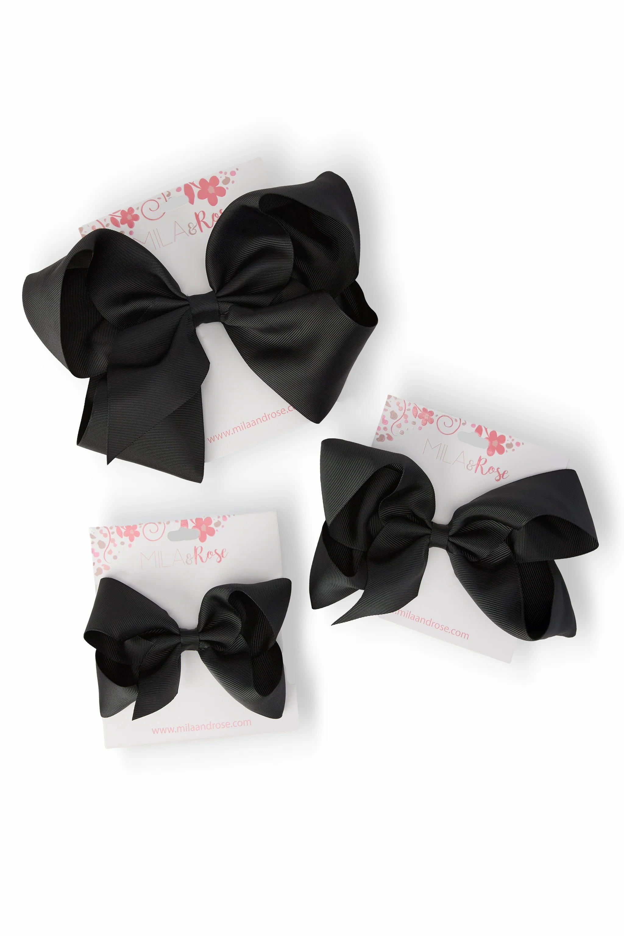 “8 Black Large Grosgrain Bow