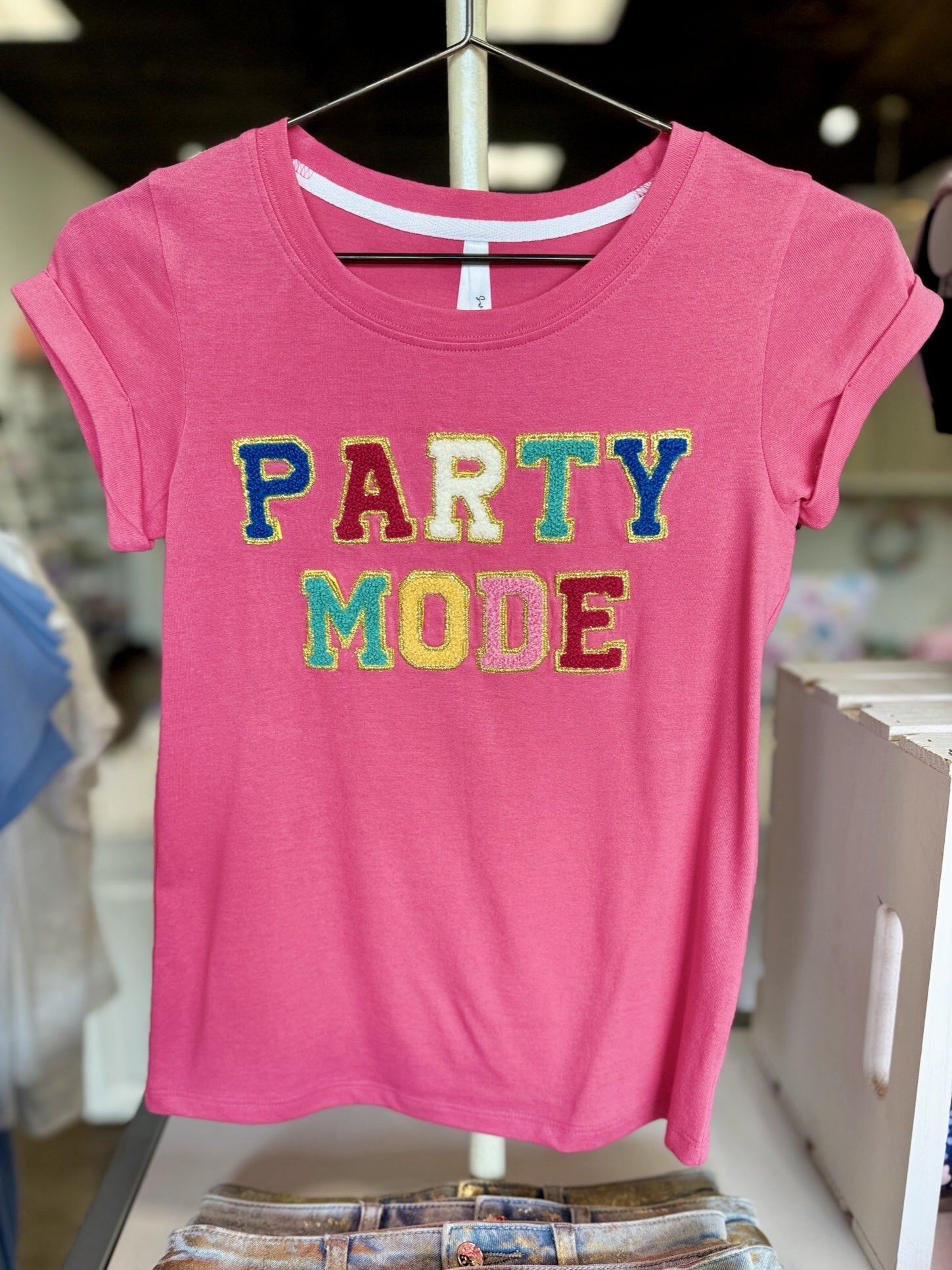 Party Mode Chenille Tee