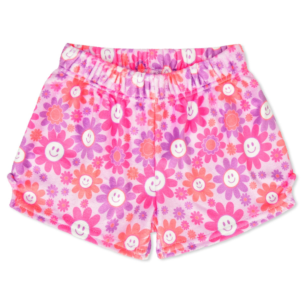 Groovy Smiles Plush PJ Shorts