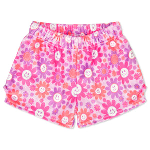 Groovy Smiles Plush PJ Shorts