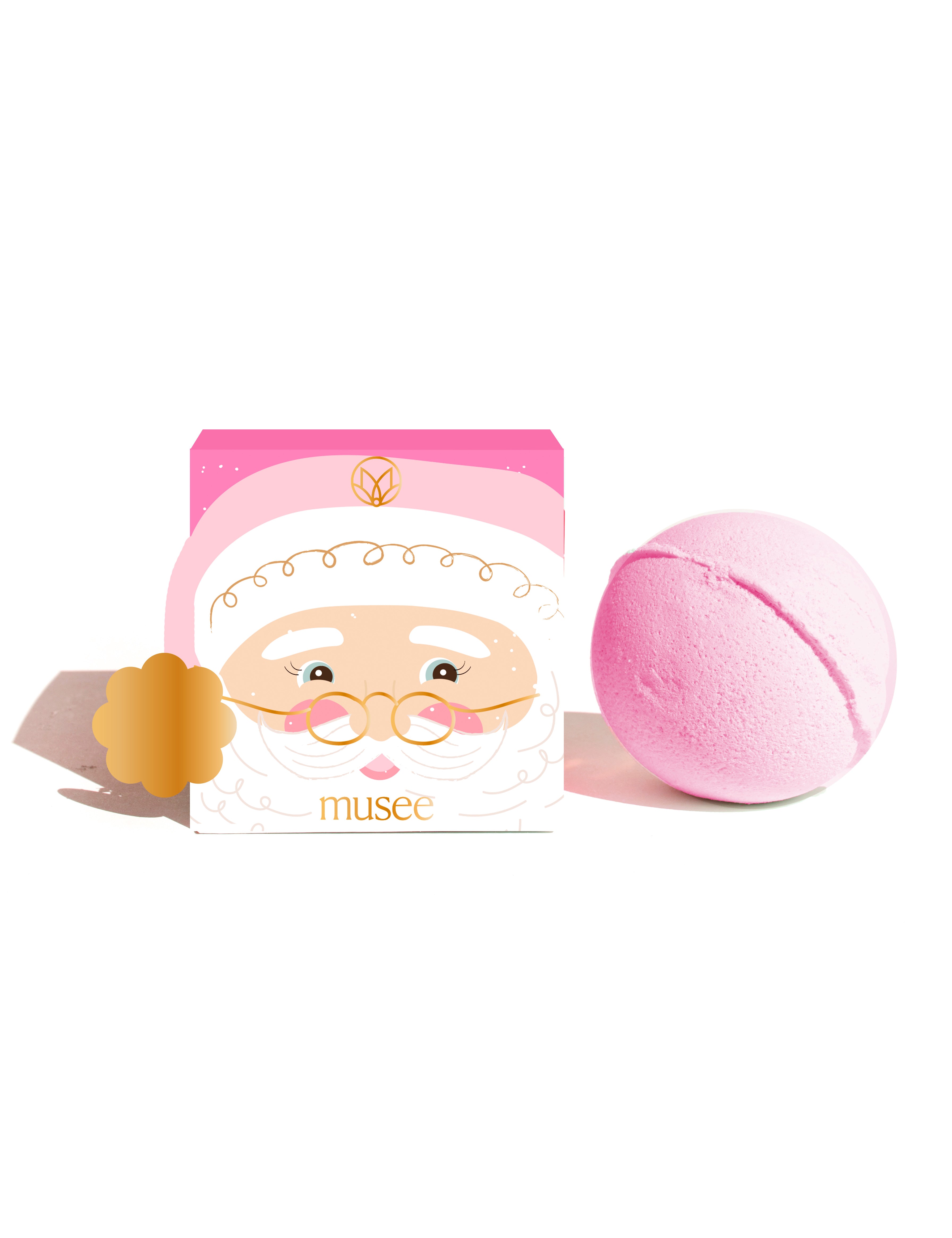 Pink Santa Boxed Bath Bomb