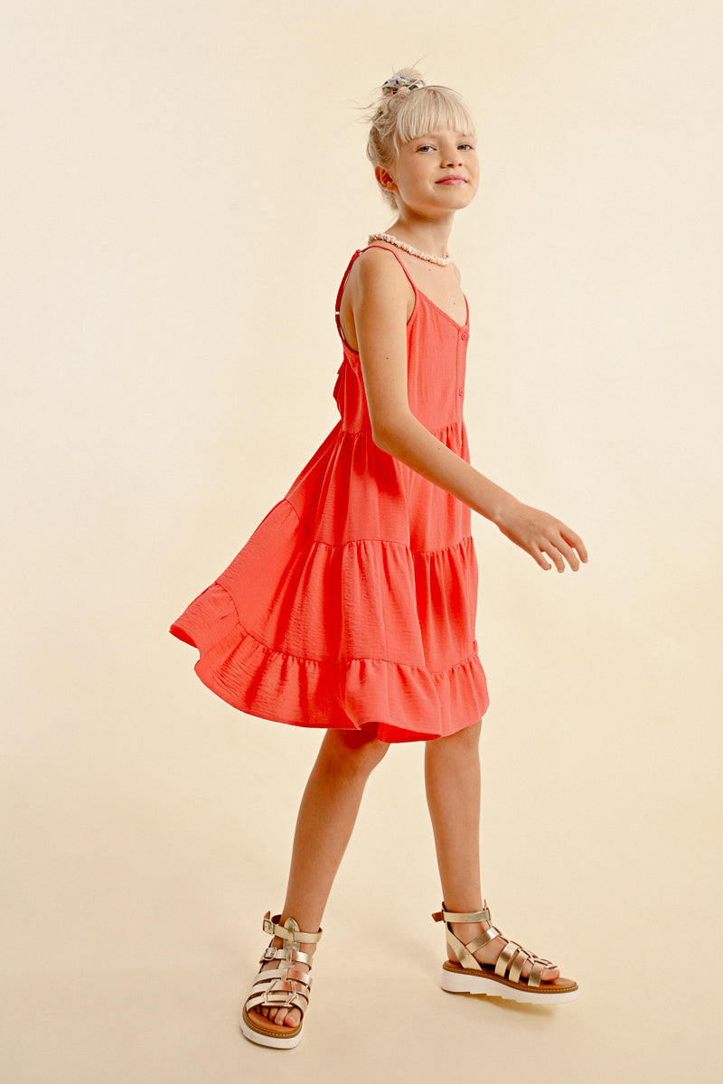 Molly Coral Tank Dress