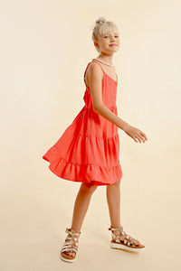 Molly Coral Tank Dress