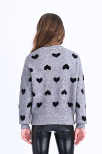 Molly All Over Hearts Sweater