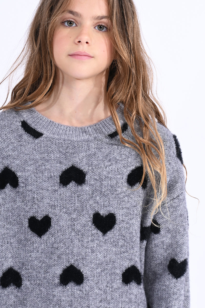 Molly All Over Hearts Sweater