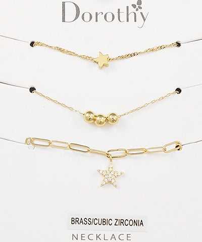 Star Necklace Set of 3