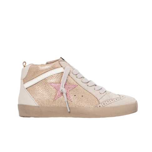 Shu Shop Paulina Champagne Snake Sneaker