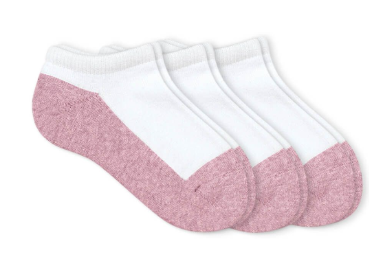 Jefferies Low Cut Pink Socks 3-Pack
