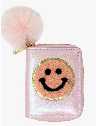 Pink Happy Face Smile Wallet