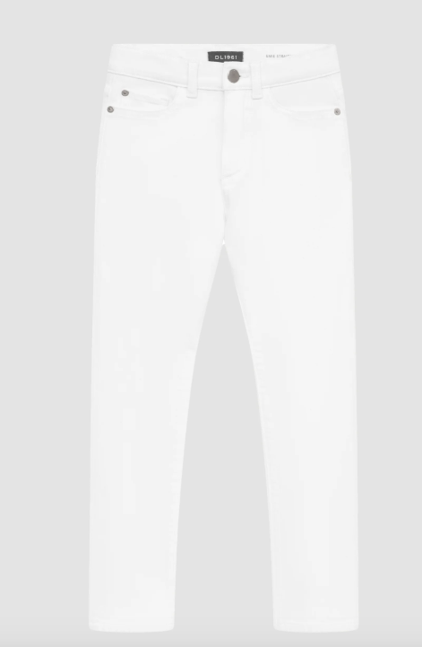 DL1961 Toddler Emie White Straight Denim