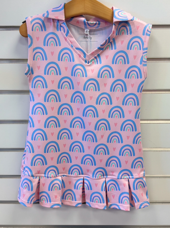 Honesty Rainbow Pleated Tennis Dress