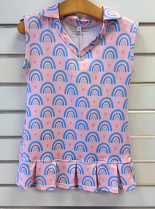 Honesty Rainbow Pleated Tennis Dress