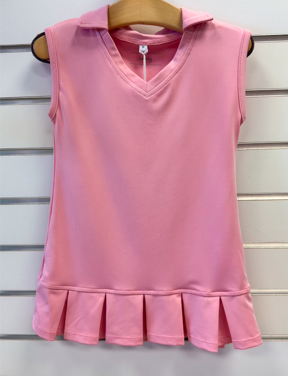Honesty Candy Pink Pleated Tennis Dress