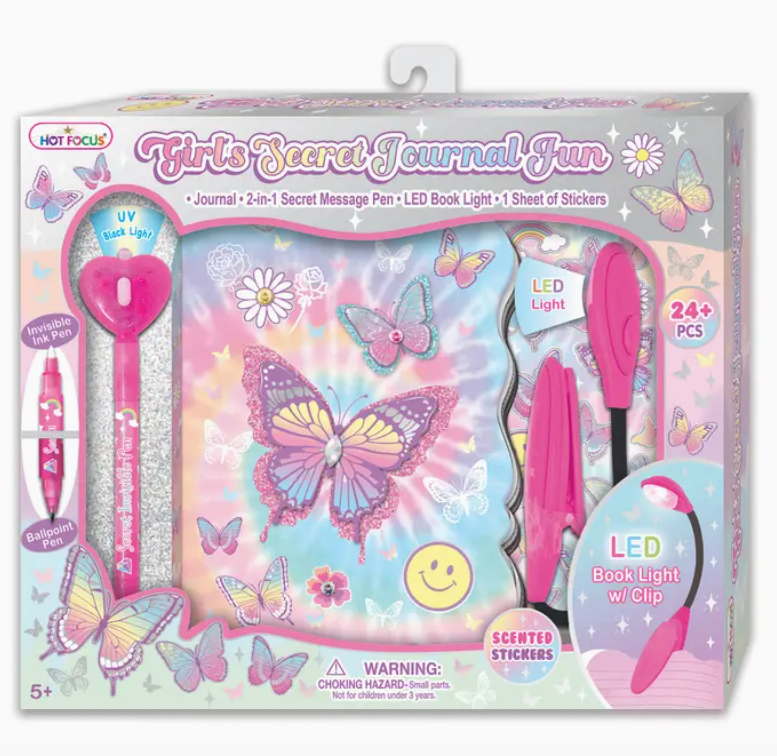 Tie Dye Butterfly Secret Journal