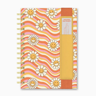 Waves of Melody Notebook with Pen Pocket