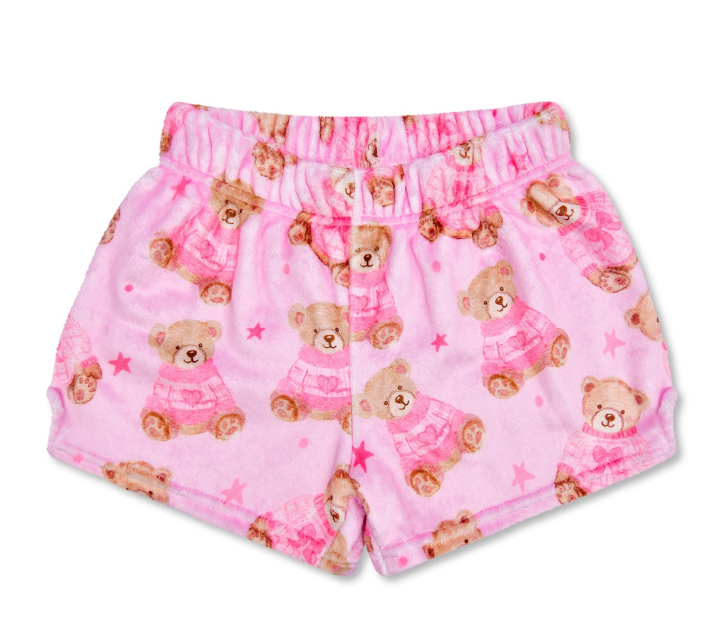 Beary Cute Plush PJ Shorts