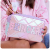 Skincare Metallic Quilted Pouch