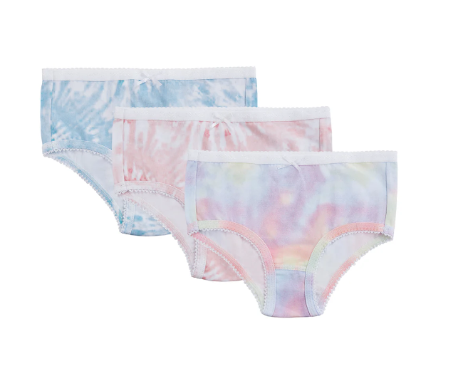 3 Pair Pack Tie Dye Underwear