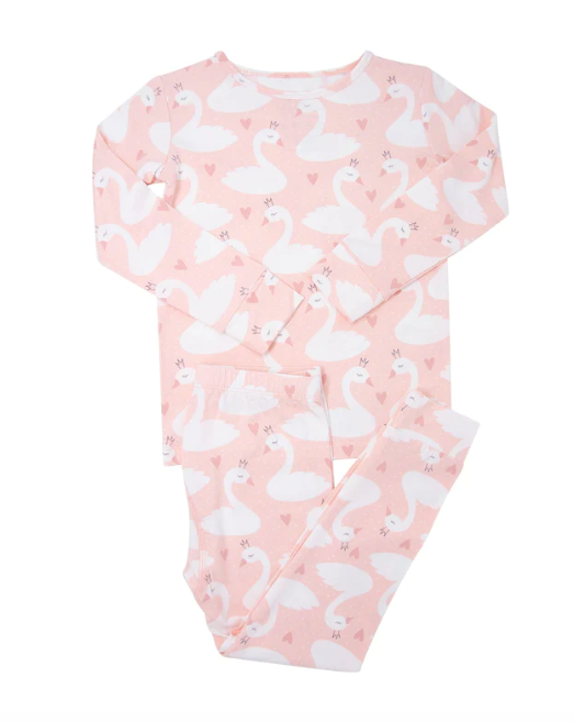 Sweet Bamboo Swan Princess PJ Set
