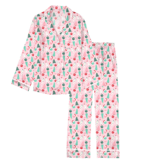 Happy it's Christmas Satin PJ Set