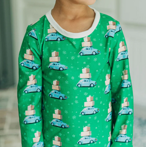 Green Car Buttflap PJ Set