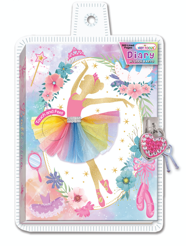 Ballerina Beauties Lock Diary