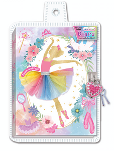 Ballerina Beauties Lock Diary