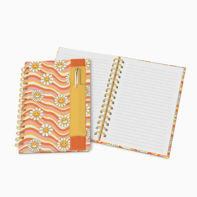 Waves of Melody Notebook with Pen Pocket
