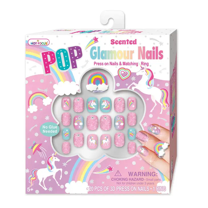 Unicorn Pop Glamour Nails