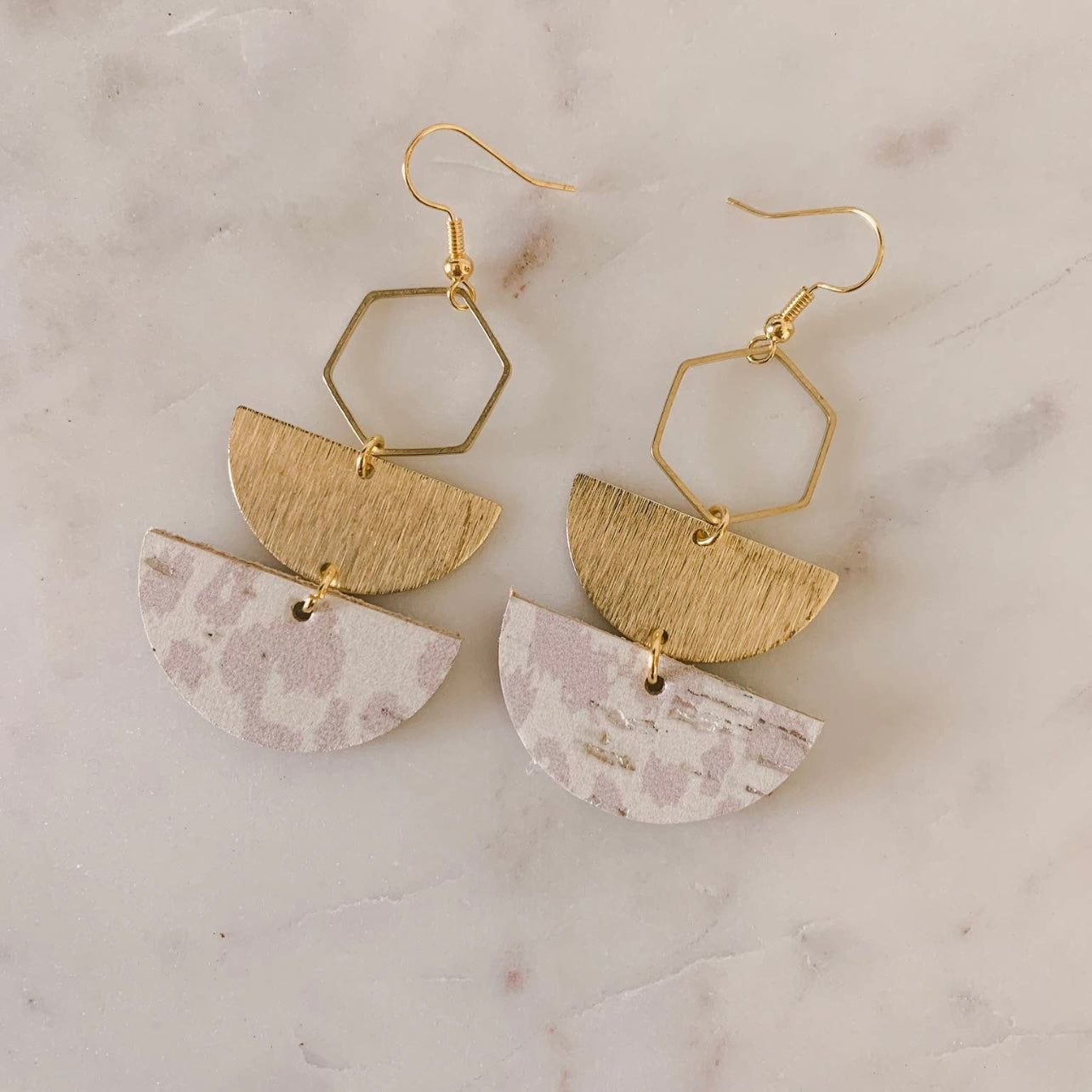Luna Gold Leopard Earrings
