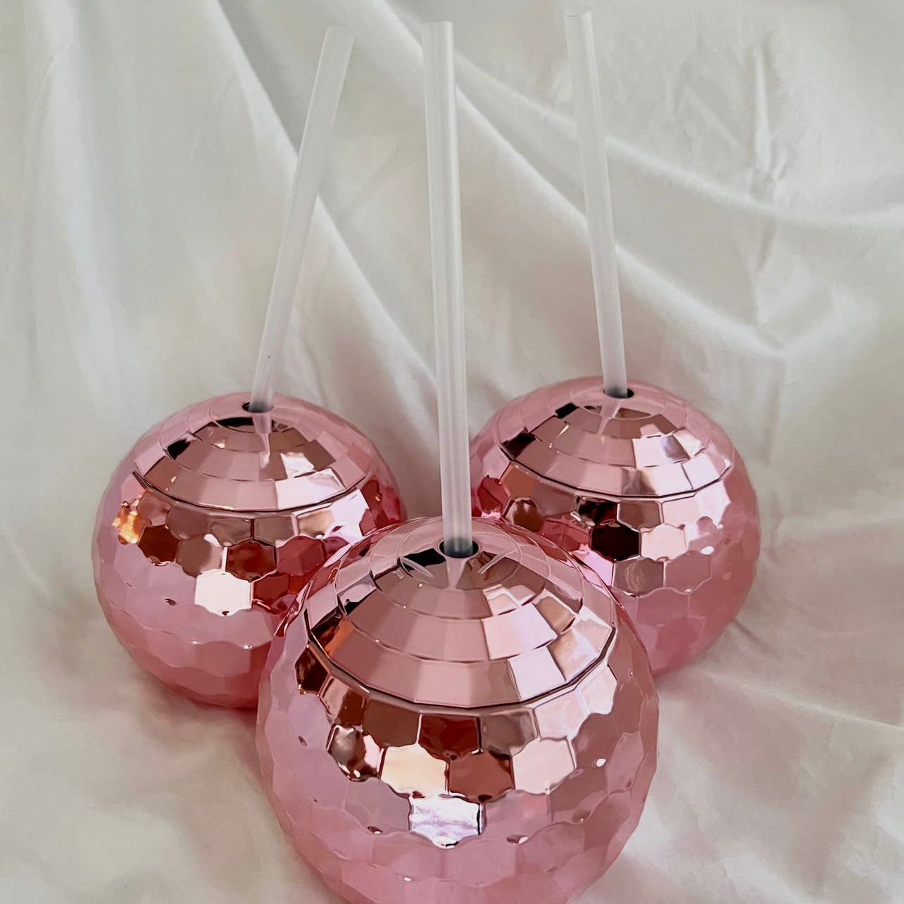 Pink Disco Ball Cup