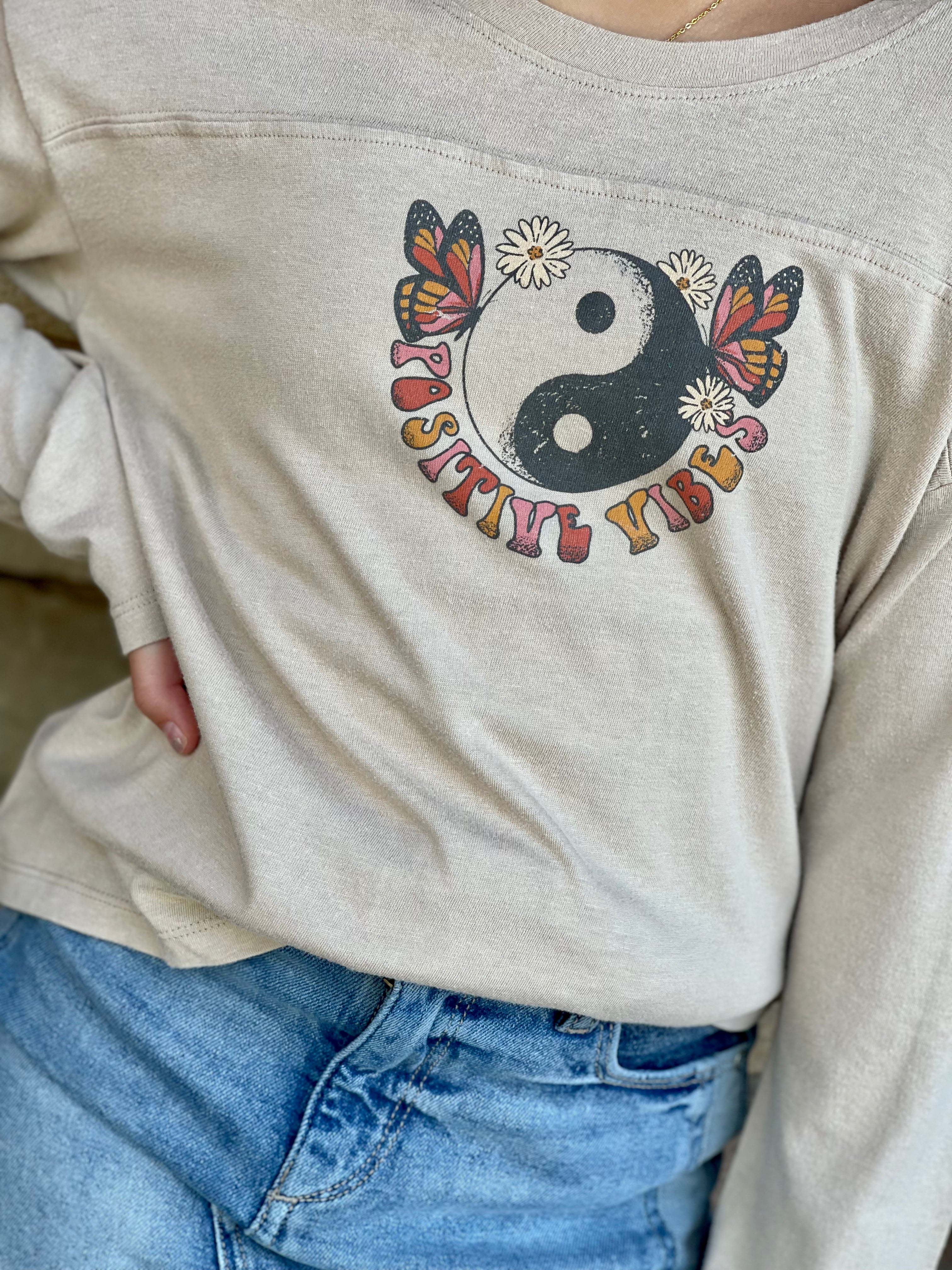 Positive Vibes Long Sleeve Tee