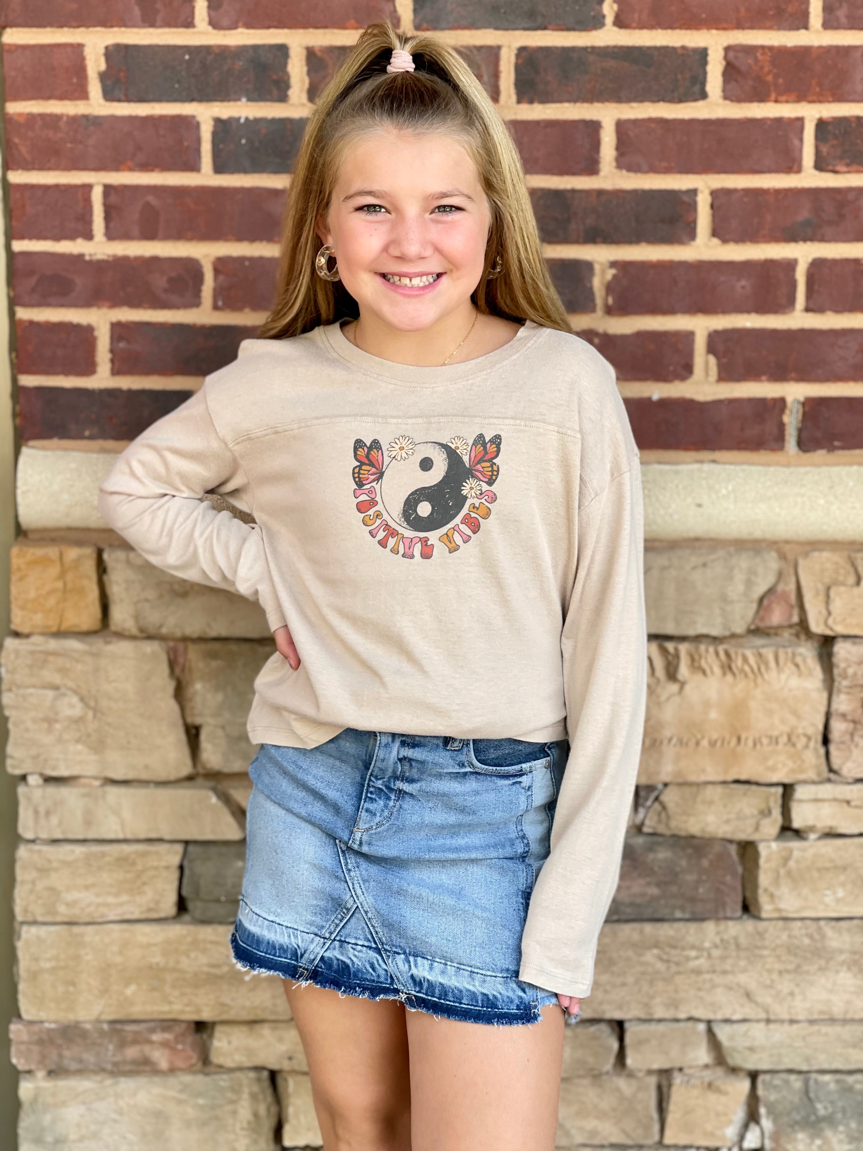 Positive Vibes Long Sleeve Tee