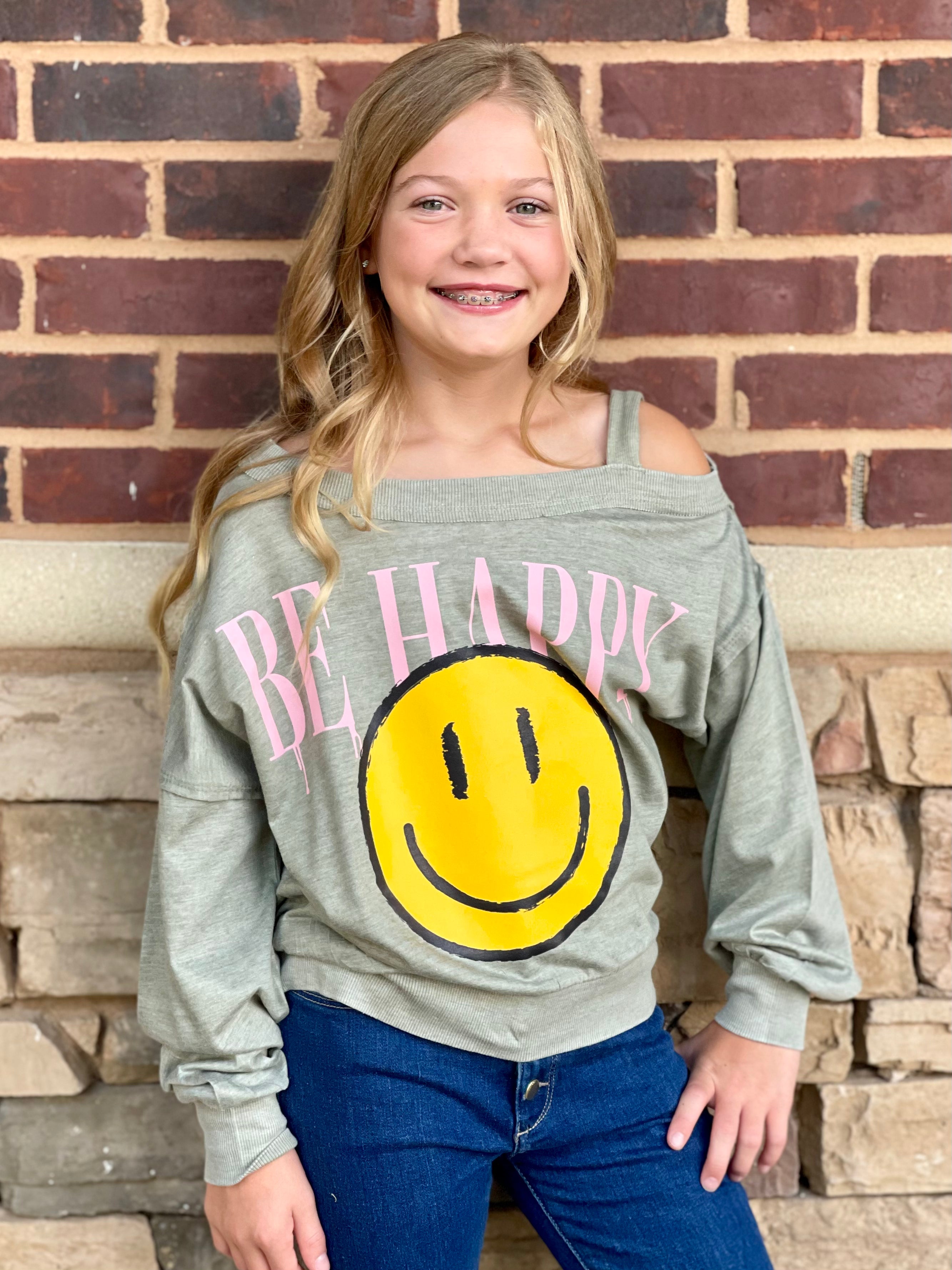 Vintage Havana Be Happy One Shoulder Top