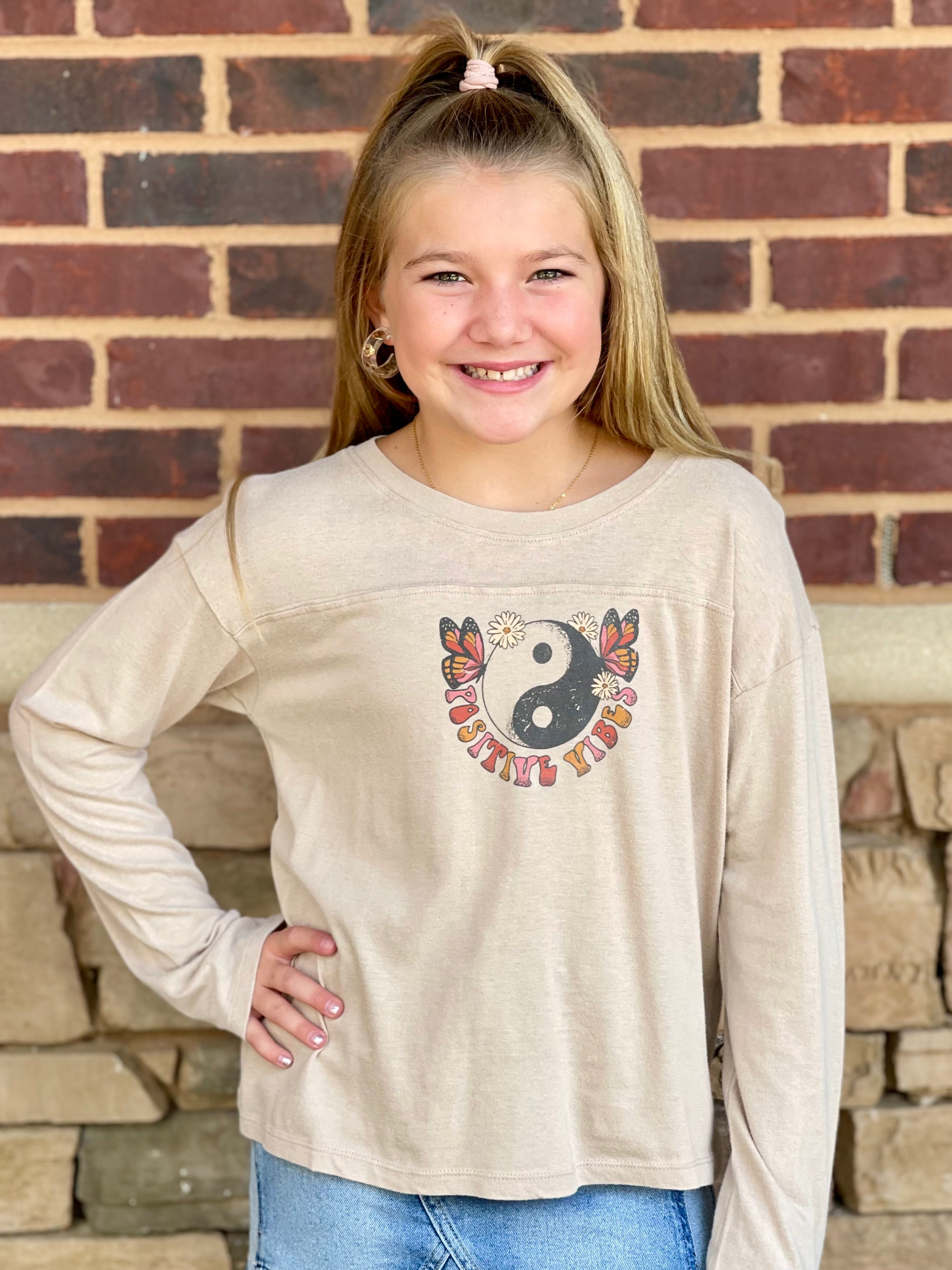 Positive Vibes Long Sleeve Tee