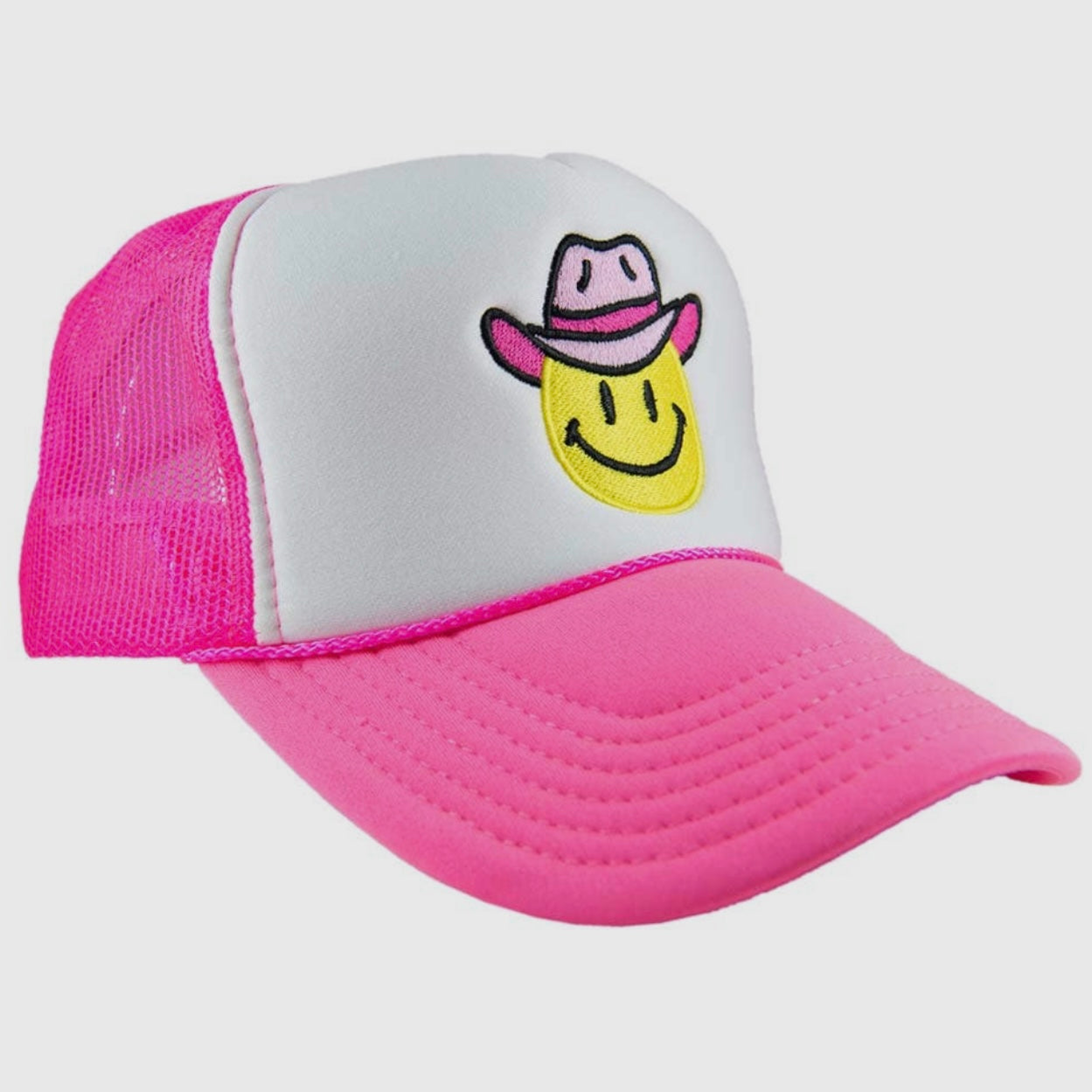 Cowboy Happy Face Trucker Hat