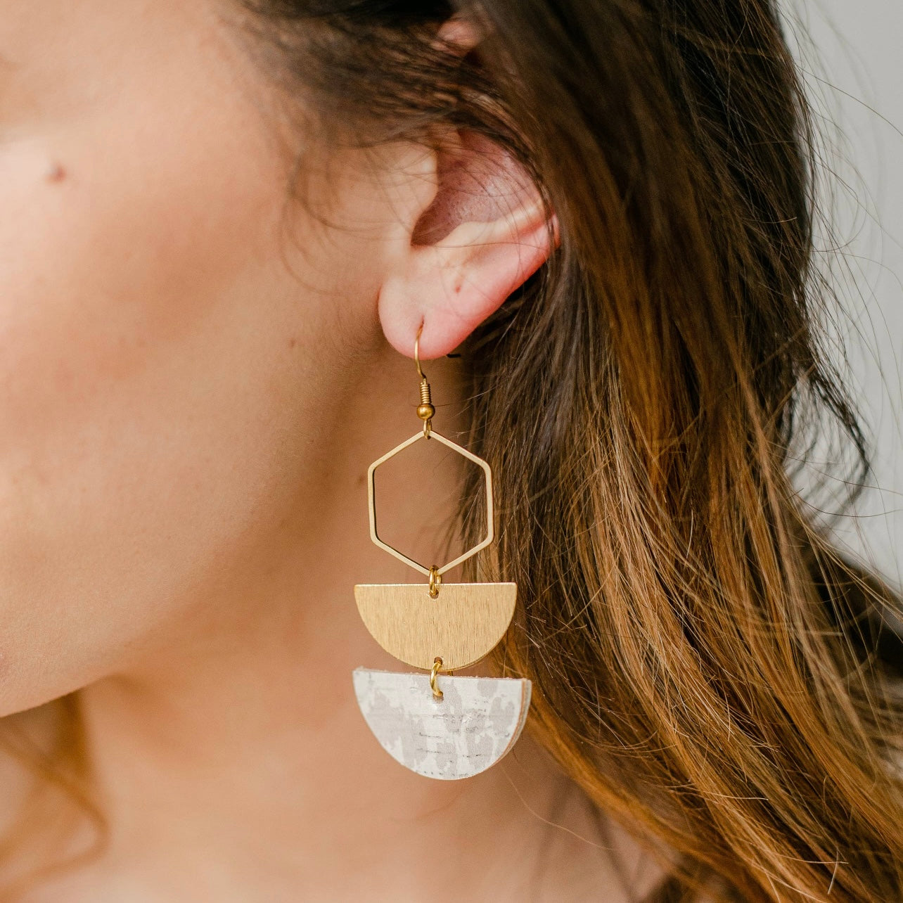 Luna Gold Leopard Earrings