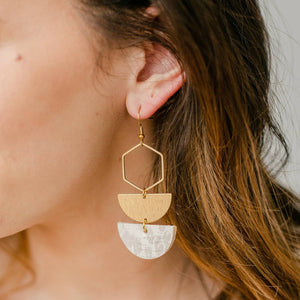 Luna Gold Leopard Earrings