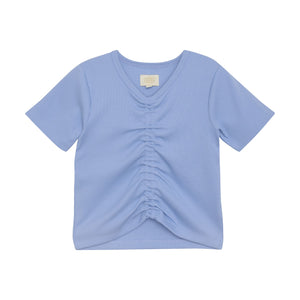 Light Blue Ribbed Top