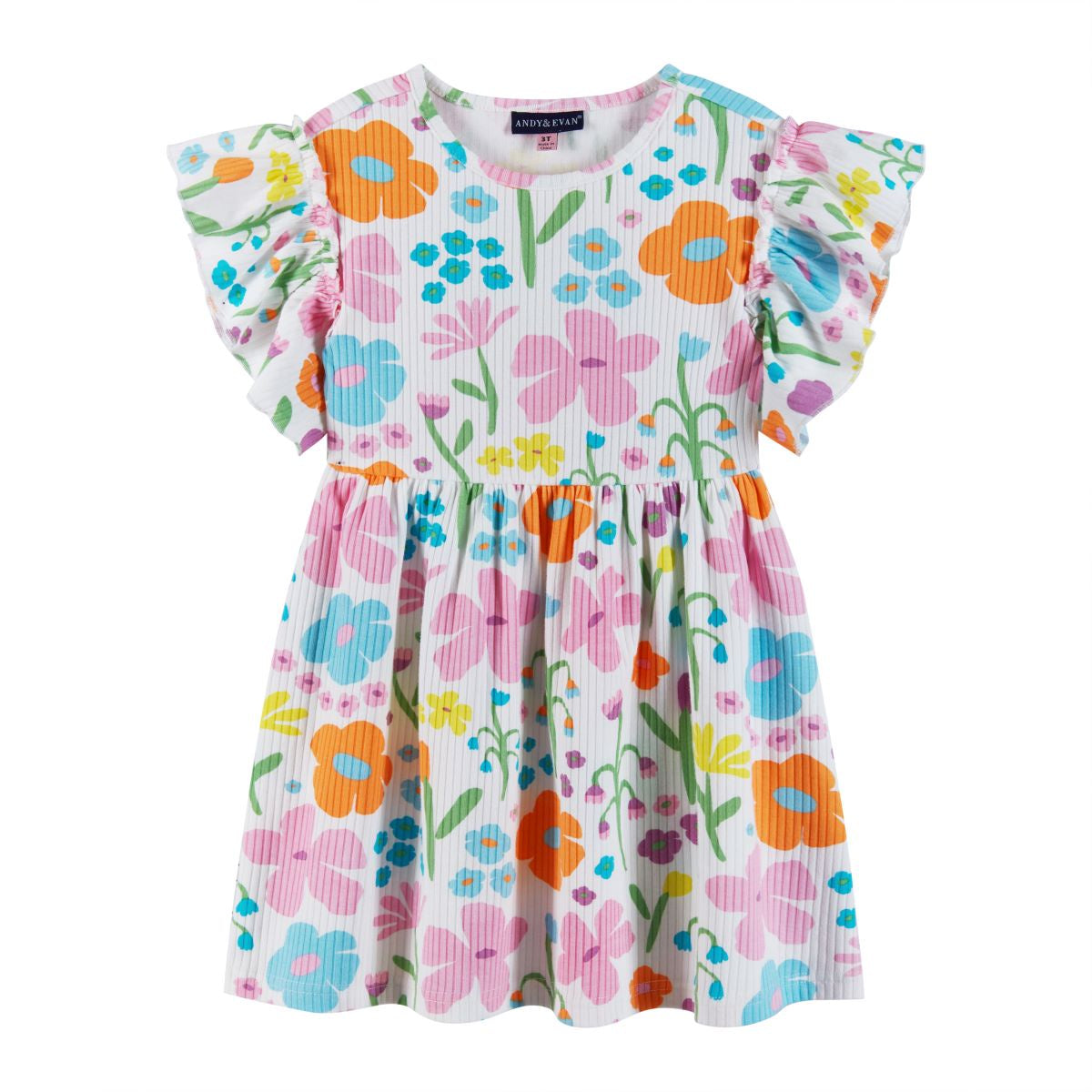 Floral Rib Knit Dress