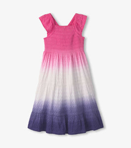 Hatley Purple Dip Dye Smocked Dress