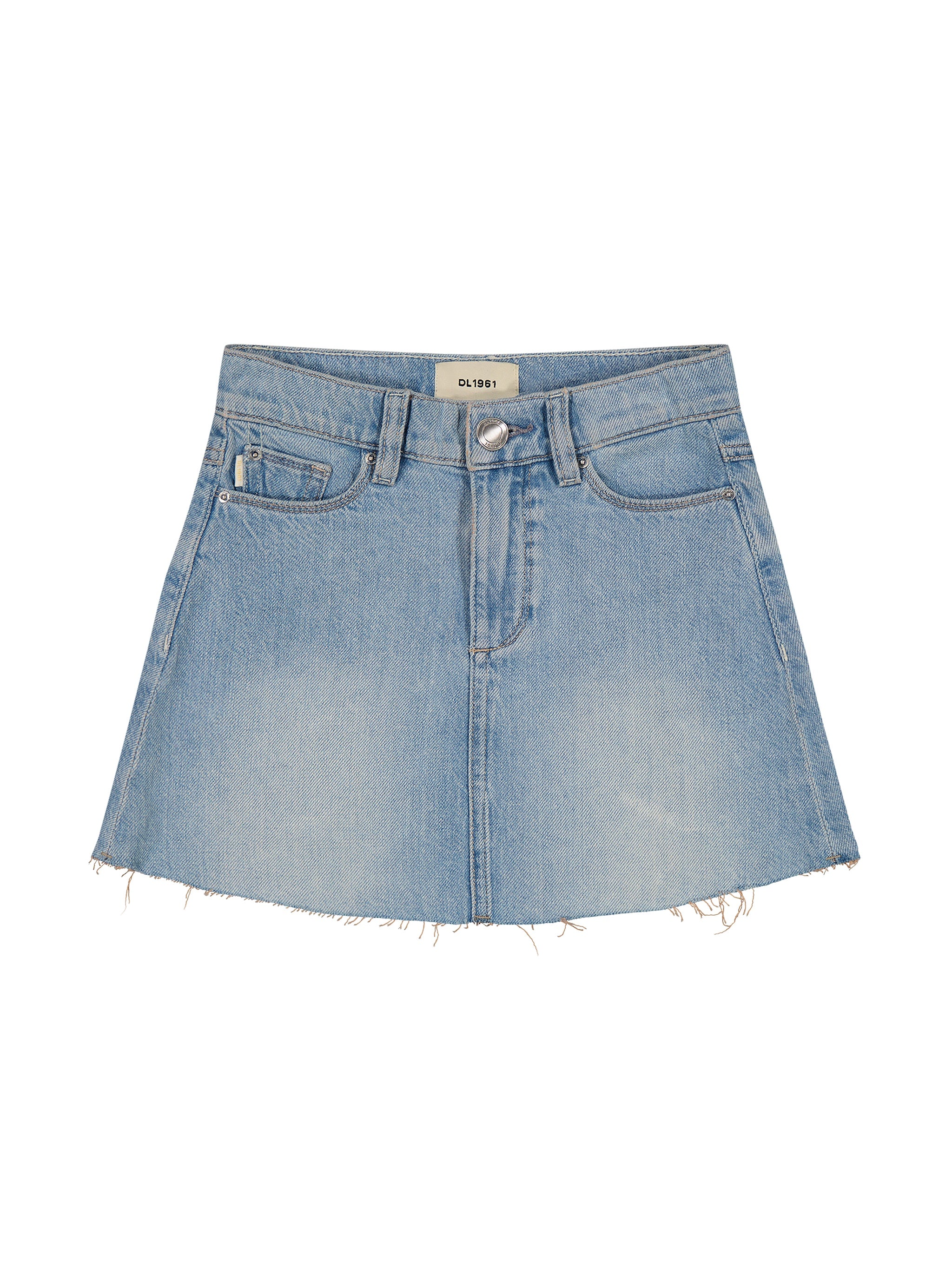 DL1961 Jenny Lakefront Denim Skirt