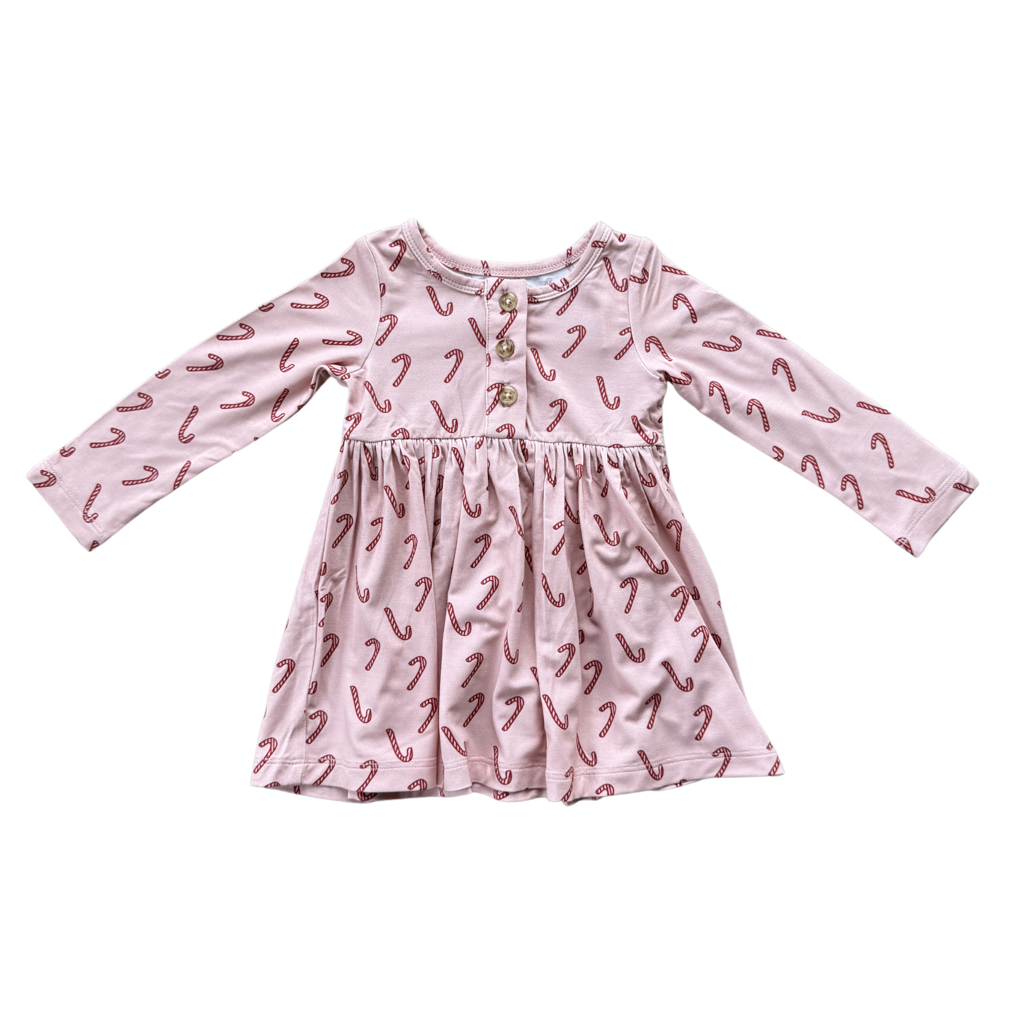 Candy Cane Henley Dress