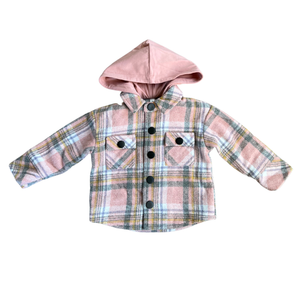 Plaid Hooded Shacket