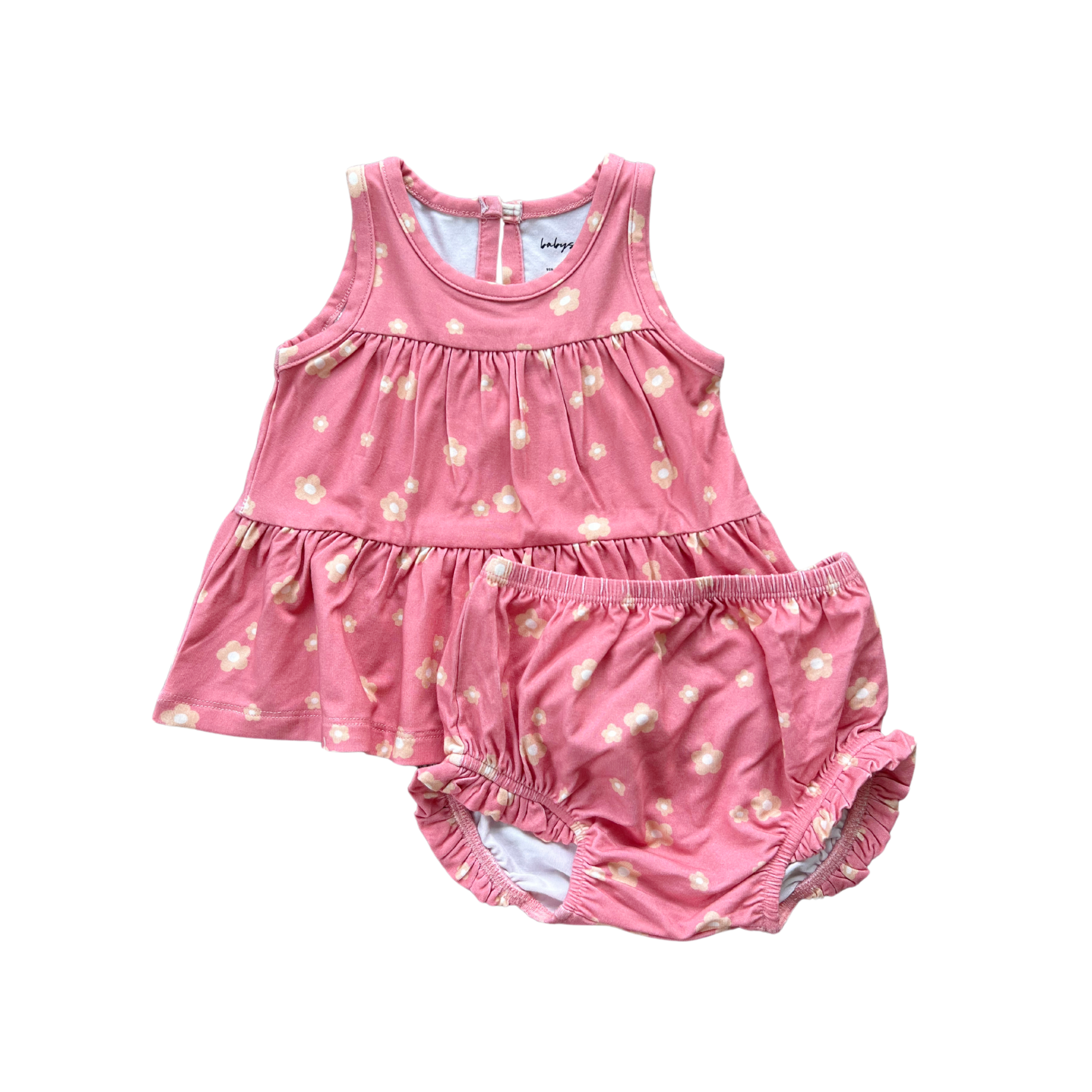Floral Peplum Tank Set
