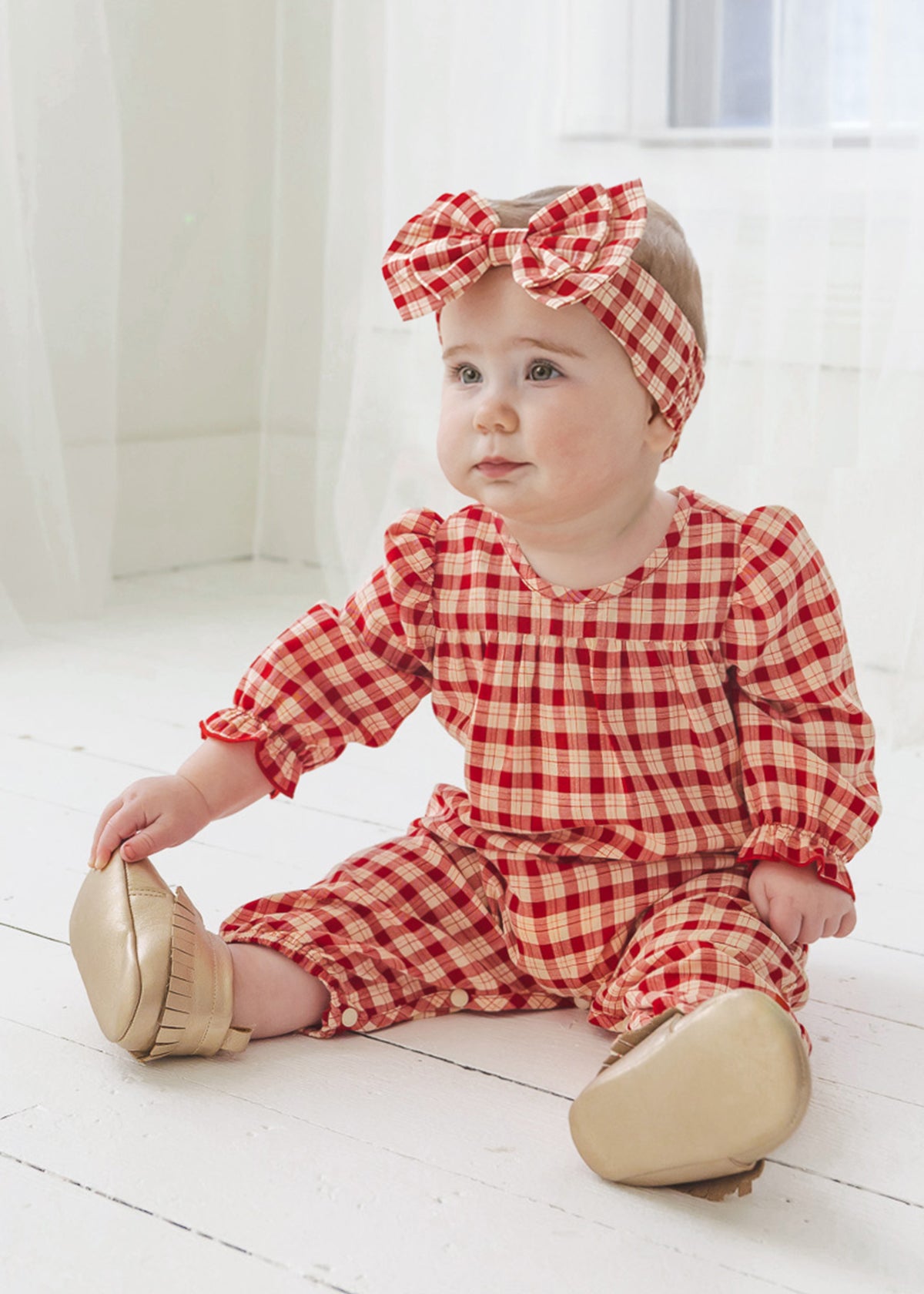 Paisley Plaid Romper