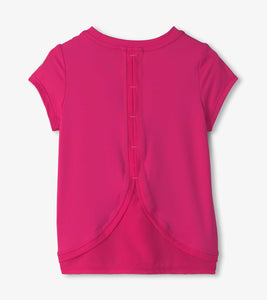 Hatley Pink Mesh Trim Athletic Top