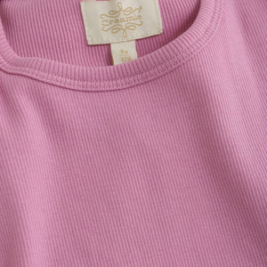 Creamie Rosebloom Ribbed Tank Top